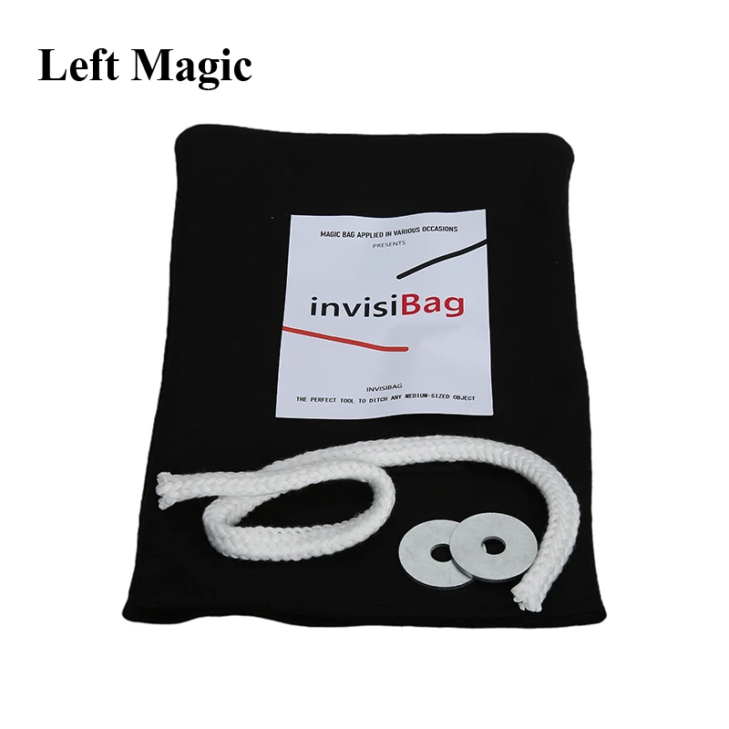 Black Invisibag Magic Tricks Object Appear Vanish From Magic Bag Magic Props Magiciain Stage Illusions Gimmick Comedy