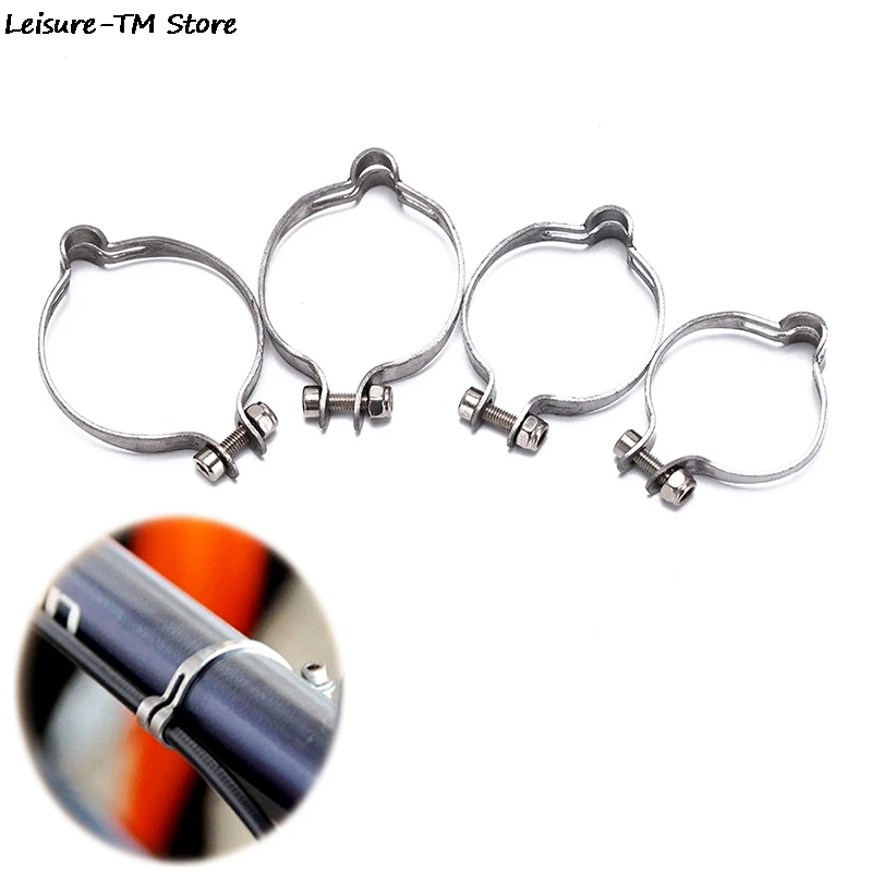 25.4/28.6/31.8/34.9mm Stainless Steel Vintage Bicycle Brake Cable Clamp Bike Disc Brake Shifter Tube Clamp Stop Line Organizer