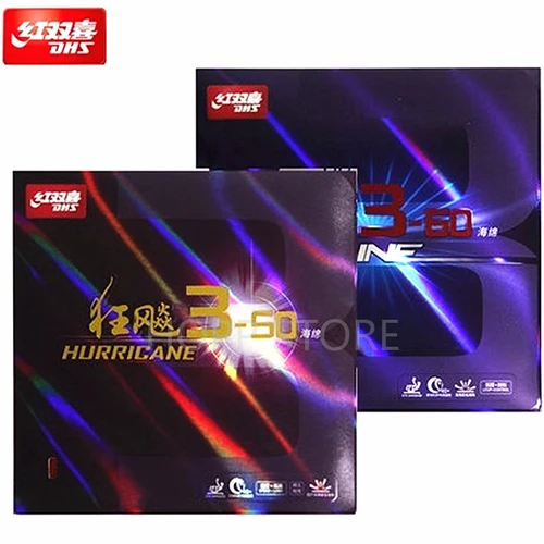 DHS Hurricane 3-50 / SKYLINE 3-60 Pips-In Tenis de Mesa Goma (Control/bucle) esponja de Ping Pong DHS Original