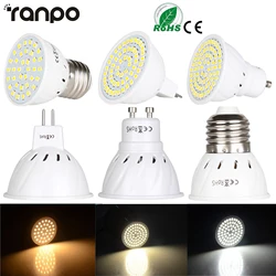 3W 5W 7W LED Spot Light Bulbs GU10 MR16 E27 Screw Base 2835 SMD DC 12V 24V AC 110V 220V Bright White Lamp Home Hotel Spotlights