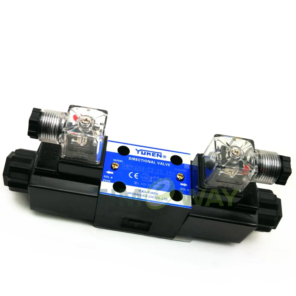 SWH Hydraulic Solenoid Valve SWH-G03-C8-D25-20 Solenoid Directional Control Valve DC24V AC220V AC24OV