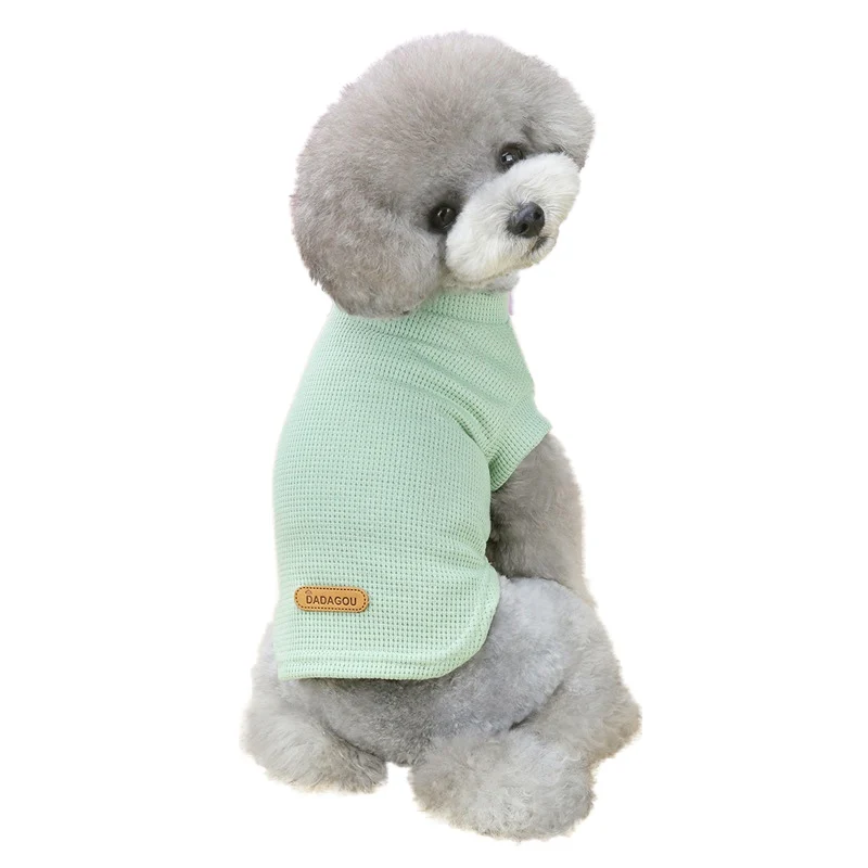 2021 Summer Spring Breathable Cool Teddy Vest Pet Dog T-shirt Print Puppy Vest Clothing for Poodle Chihuahua S-XXL