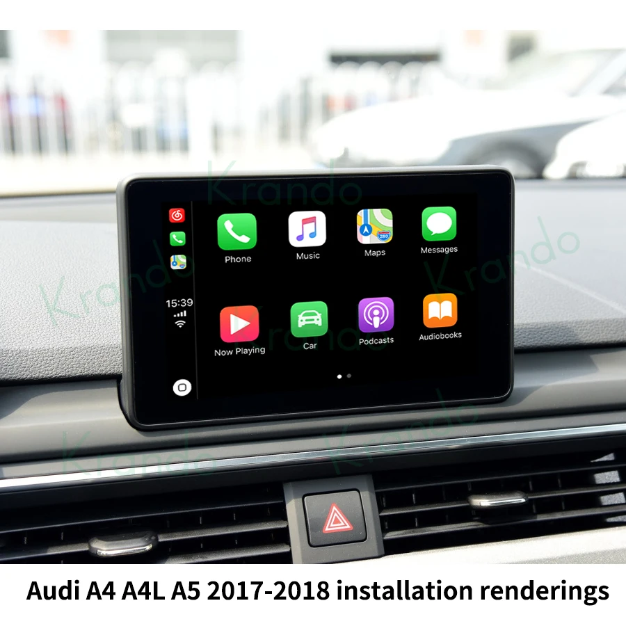 Krando WIFI Wireless CarPlay Activation Module For Audi A4 A4L A5 S4 B8 B9 2009 - 2020 MMI 3G 2G Decoder Box AirPlay Maps