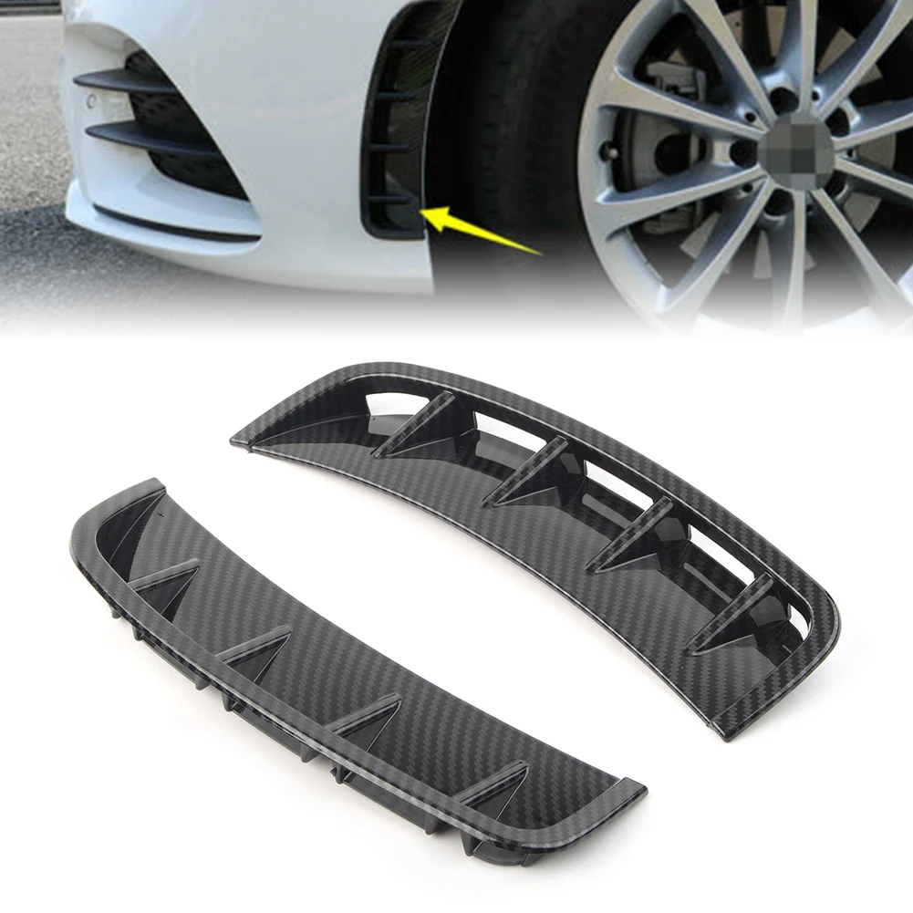 

2x Carbon fiber Styling Car Front wheel Air Vent Hood Fender For Benz A-Class A220 W177 A200 A250 A220 A35 2019 2020 ABS