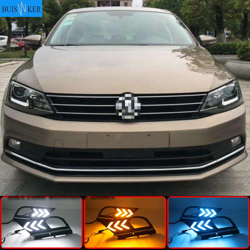 

Fog lamp For Volkswagen VW Jetta Sagitar MK6 2015-2018 car styling driving LED DRL Daytime Running Light Daylight