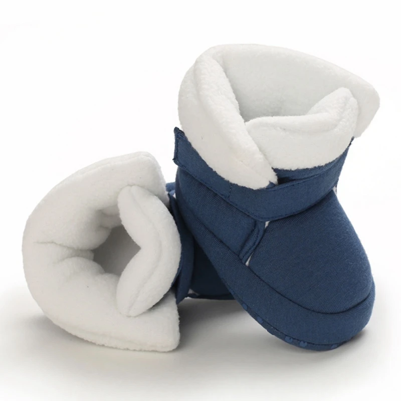 Newborn Baby Girls Boys Snow Boots Non-Slip Cute Rabbit Ear Bowknot Winter Warm Soft Soled Boot Ins