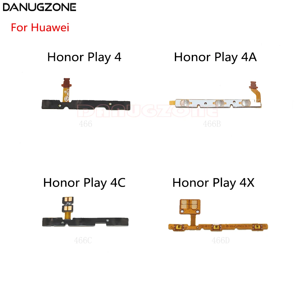 Power Button Switch Volume Button Mute On / Off Flex Cable For Huawei Honor Play 4C 4X 4 4A