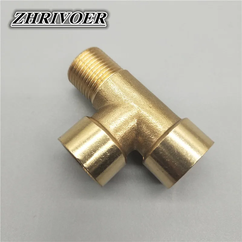 Pnömatik Sıhhi Tesisat Pirinç boru bağlantı parçası Erkek/Dişi Konu 1/8 \