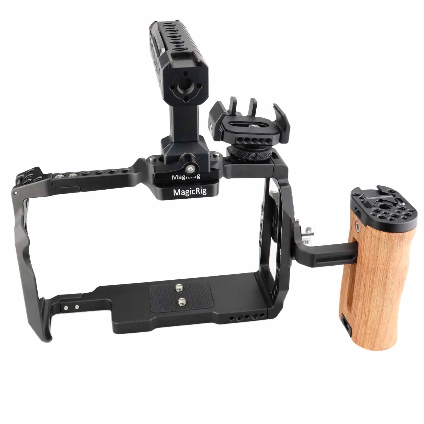 Kit gabbia MAGICRIG per BlackMagic BMPCC 6K Pro, con maniglia superiore NATO, guida NATO, maniglia laterale, supporto SSD, blocco cavo HDMI/USB-C