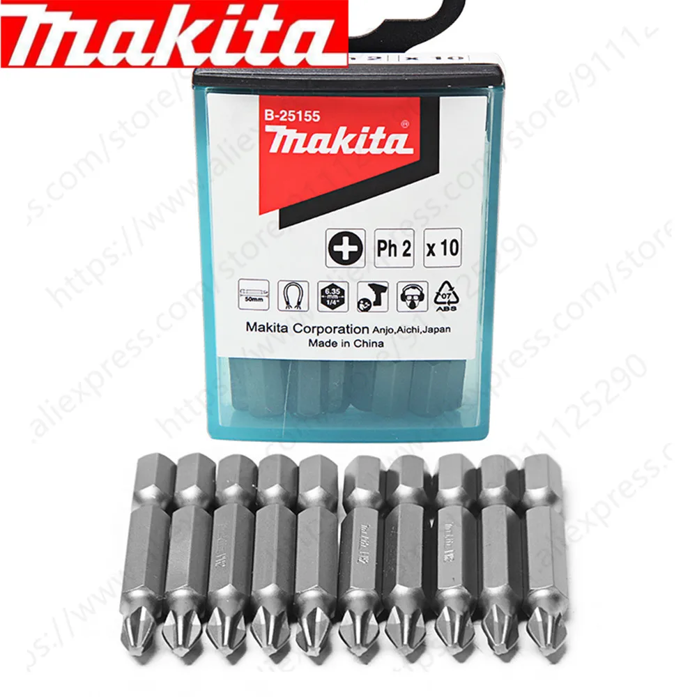 Makita 10 Chiếc PH2 50MM NZ Kẹp Từ B-25155