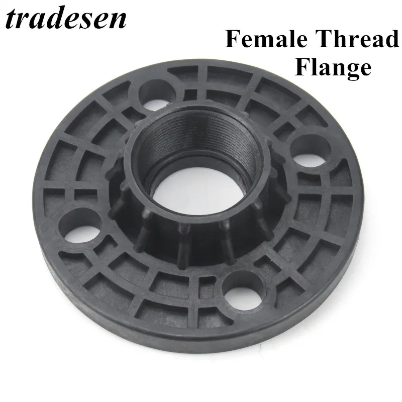 

1pc PE Female Thread 2" 3" 4" Flange plate Landscape irrigation PE pipe connector Integral flange with Gasket PVC UPVC Pipe part