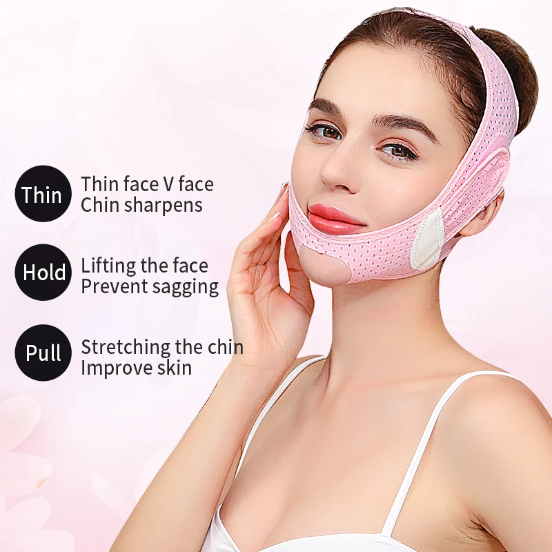 Face Slimming Bandage Breathable V Line Face Shaper Chin Cheek Lift Up Belt Facial Double Chin Lifting Anti Wrinkle Strap