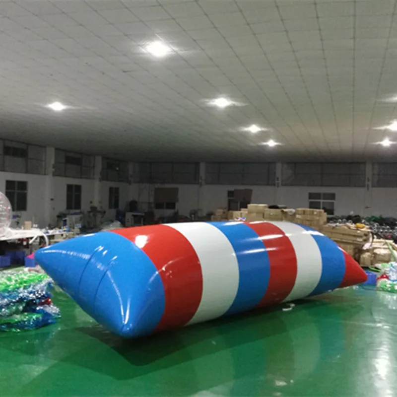 Free Shipping 9x3m 0.9mm PVC Water Jumping Pillow Inflatable Water Trampoline Inflatable Water Blob Come With A pump