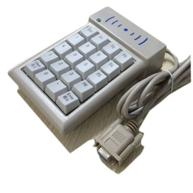 Serial communication ID swiping password keyboard | programmable ID swiping device with keyboard | ID card reader YD791