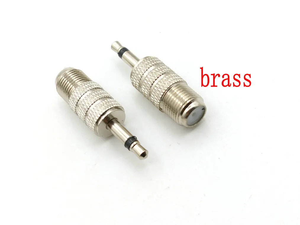 5 Stuks F Type Female Naar 3.5Mm Male Mono Rf Coax Coax Adapter