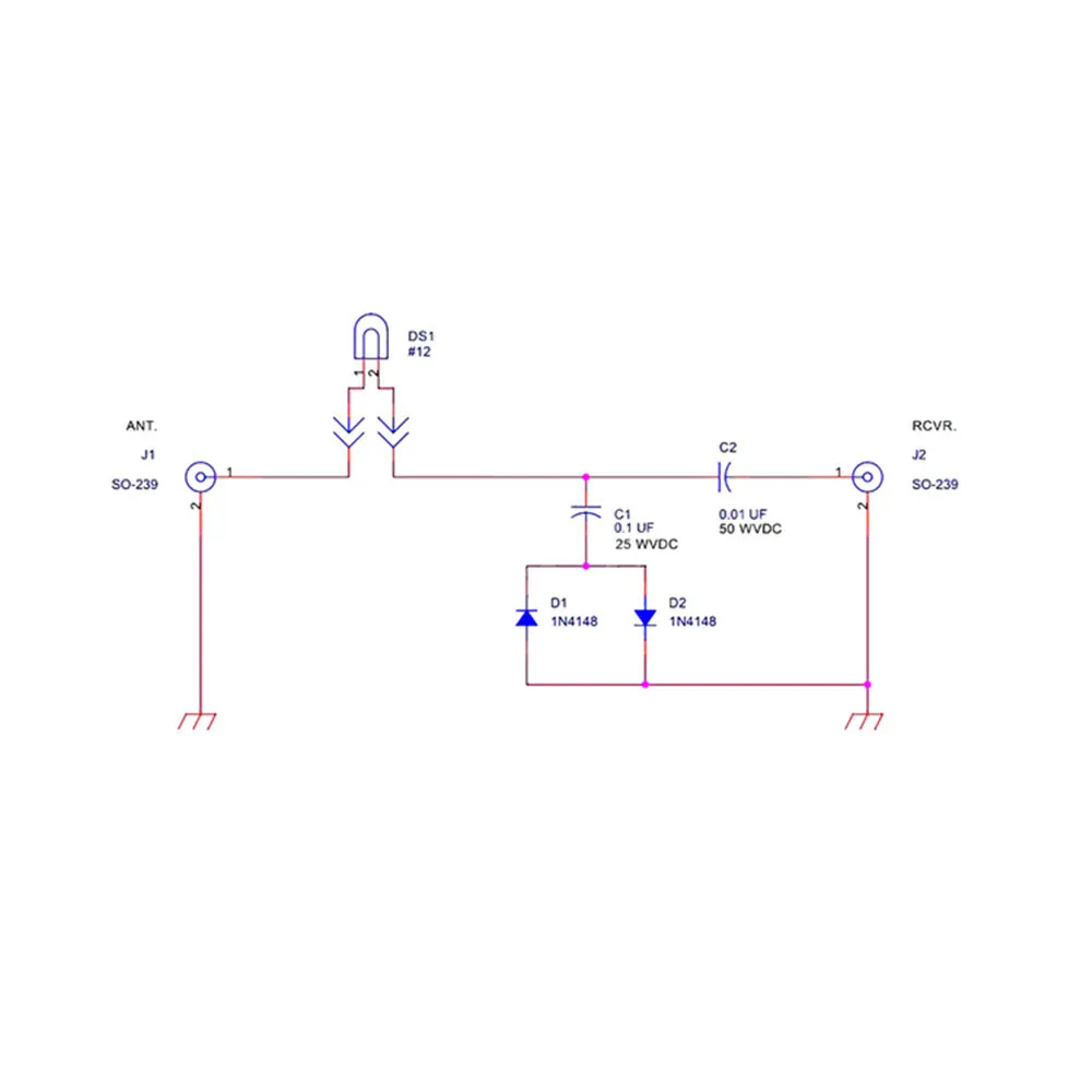 1pc Antenna Interface SDR receiver protector Guard 50-75ohm Software-defined radio Receiver Guard