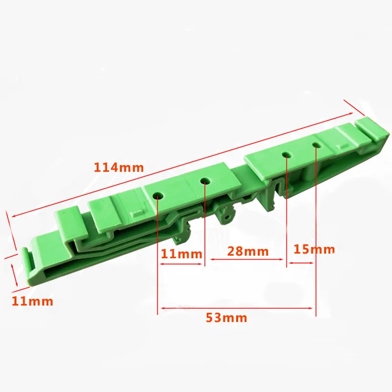 50 Pair PCB Mounting Bracket Circuit Board Housing Support Foot DIN Rail Base PCB Fixing Bracket Fixing Bracket