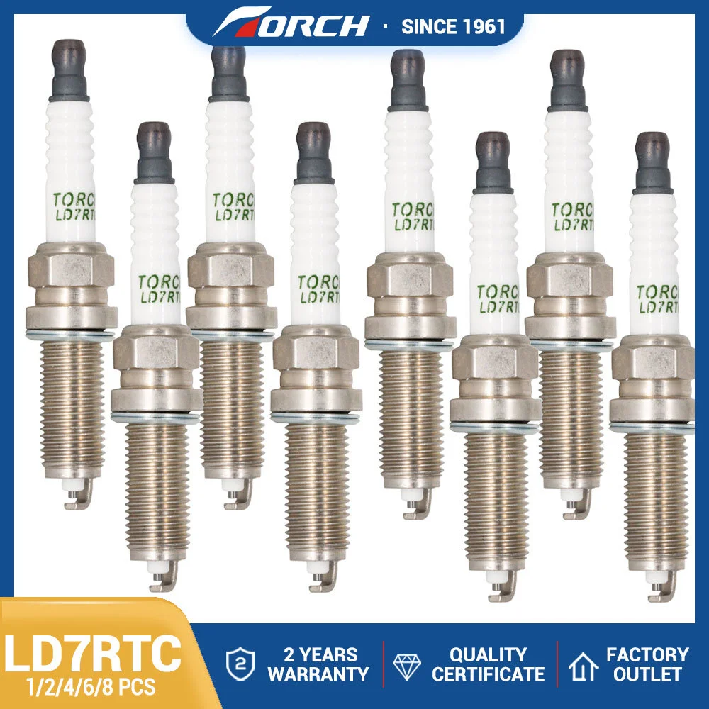 Candle Replacement for LZKAR7D-DE Spark Plug Torch LD7RTC Fit for ZHENGZHOU Succe 1.6L HR16 2014 Engines Component