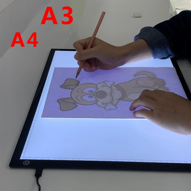 

A4/A3 Drawing tablet wacom Digital Graphic Tablet LED Diamond Painting Light Pad Board Portable Board for X-ray film viewer