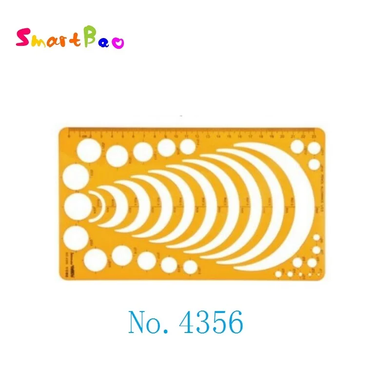 Arc Radius Drawing Template Semicircle Ruler Drafting Template Jewelry Building Design No.4356