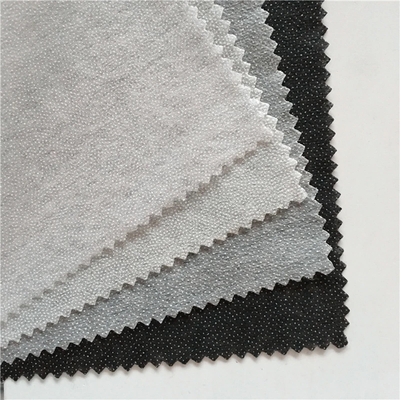 Fodera adesiva a doppio punto tessuto Non tessuto fusibile leggero Interlining accessori per abbigliamento da cucire ferro sulla fodera adesivo