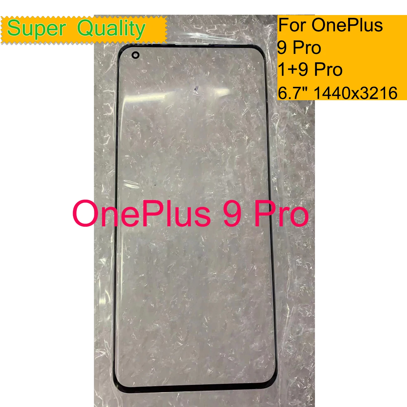 

Replacement For Oneplus 9 Pro Touch Screen Panel Front Outer Glass LCD Lens 1+9 Pro LE2121 LE2125 LE2123 Touch Glass With OCA