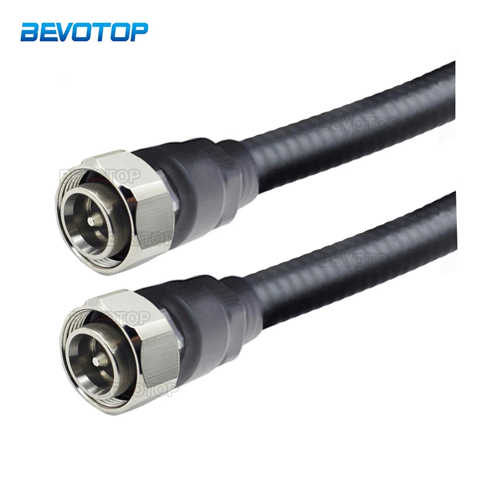 50-9 Feeder Line 4.3-10 Mini DIN Male to Male Plug Connectors 1/2 Super Flexible Cable RF Coaxial Jumper Pigtail Extension Cord