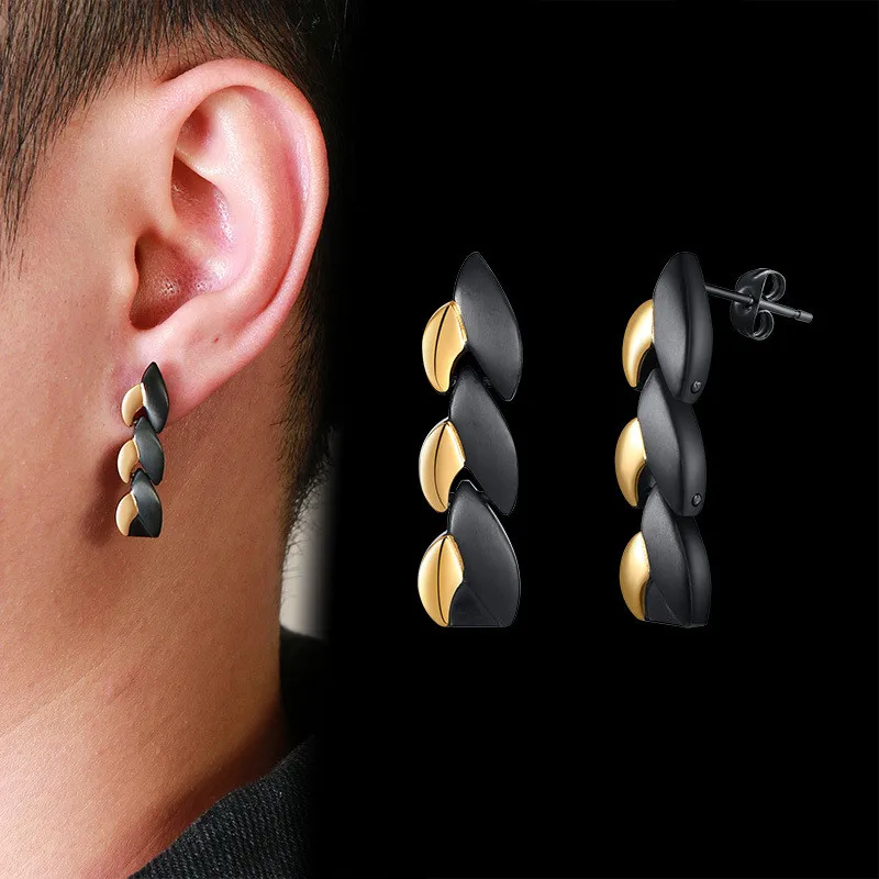 

1 Pairs Stud Earrings Dangle Earrings for Men Women Titanium Material Earring Male Gift Jewelry Accessories