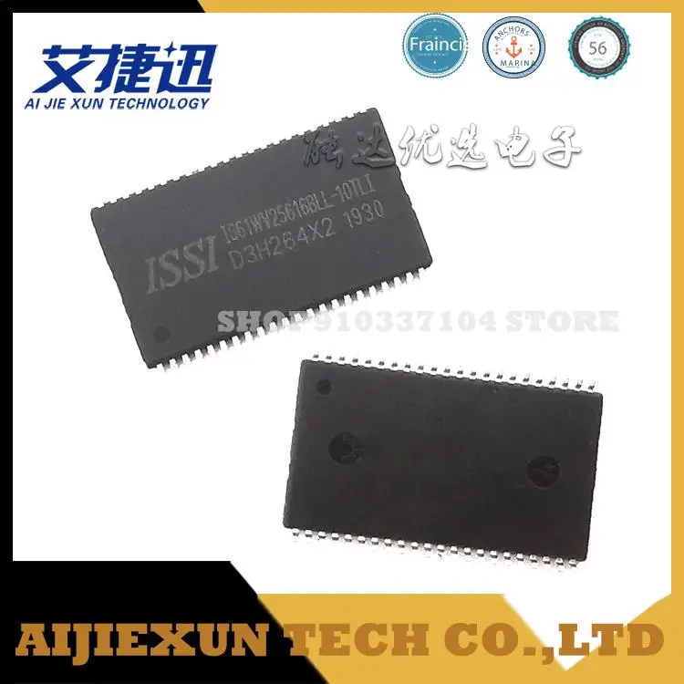 10pcs/lot IS61WV25616BLL-10TLI TSOP44 SRAM Memory IC CHIPS NEW AND ORIGIANL