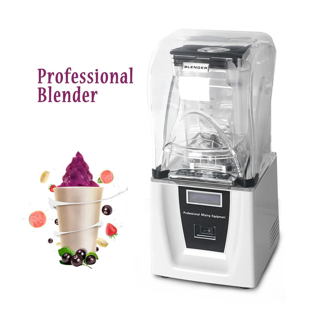 ITOP Commercial Blender Smoothie Maker 1500ml Food Mixers with 5 Functions Black/White Juicer 110V/220V/240V