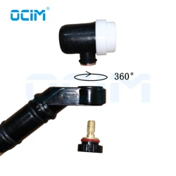 NR26 Tig  Head 360° Swivel  Rotate Spin NeckHead For WP26 Gss Cooled Argon Arc Welding Torch