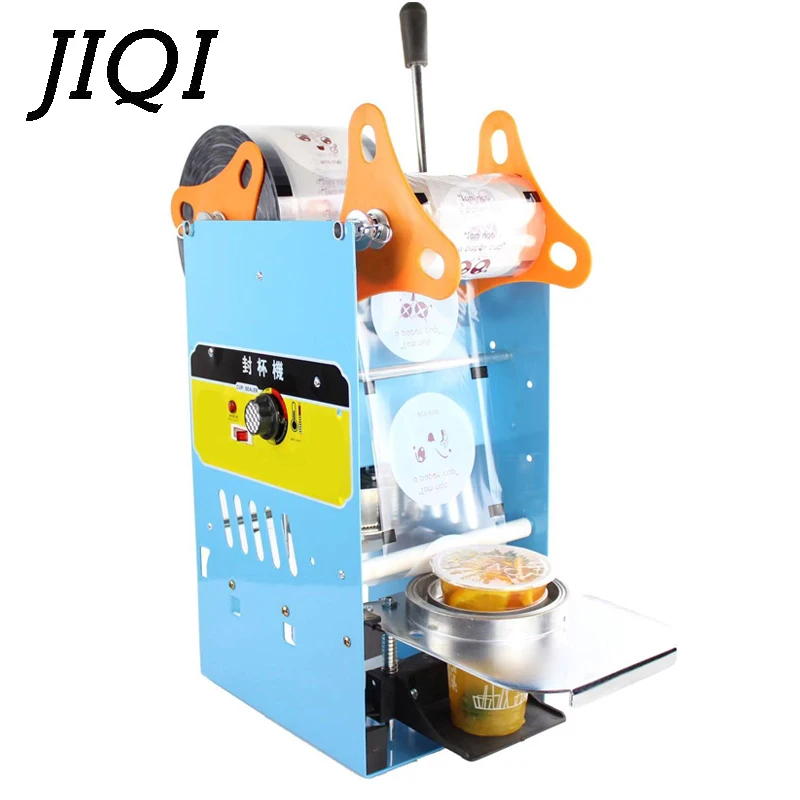 Manual Plastic Paper Bubble Tea Cup Sealer Commercial Drink Hand Pressure Sealing Machine Bubble Pearl Milk Closure Lid Packer