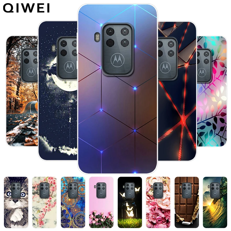 For Motorola One Zoom Case Fashion Soft TPU Back Cover For Moto One Vision Silicone Phone Cases for Moto One Action Cute Capas