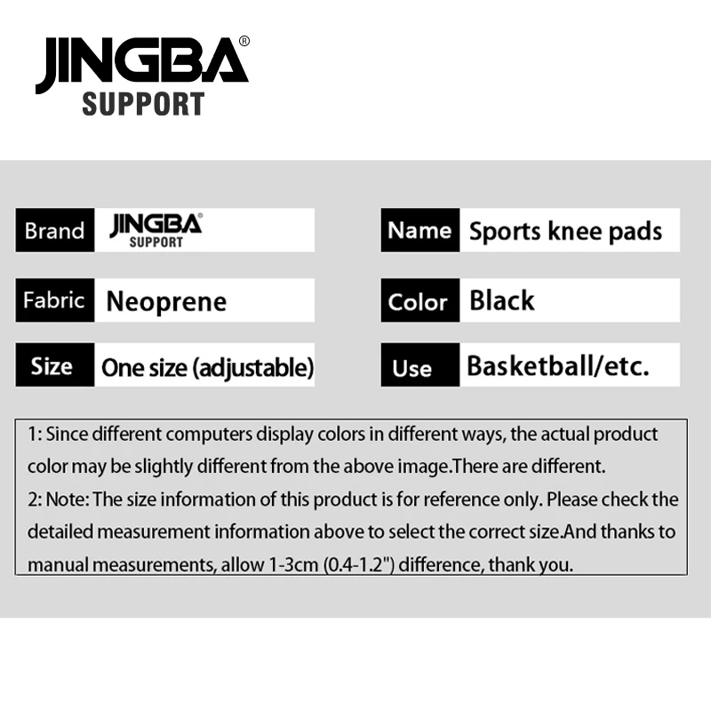 JINGBA SUPPORT knee pad volleyball  knee support sports outdoor basketball Anti-fall knee protector brace rodillera deportiva