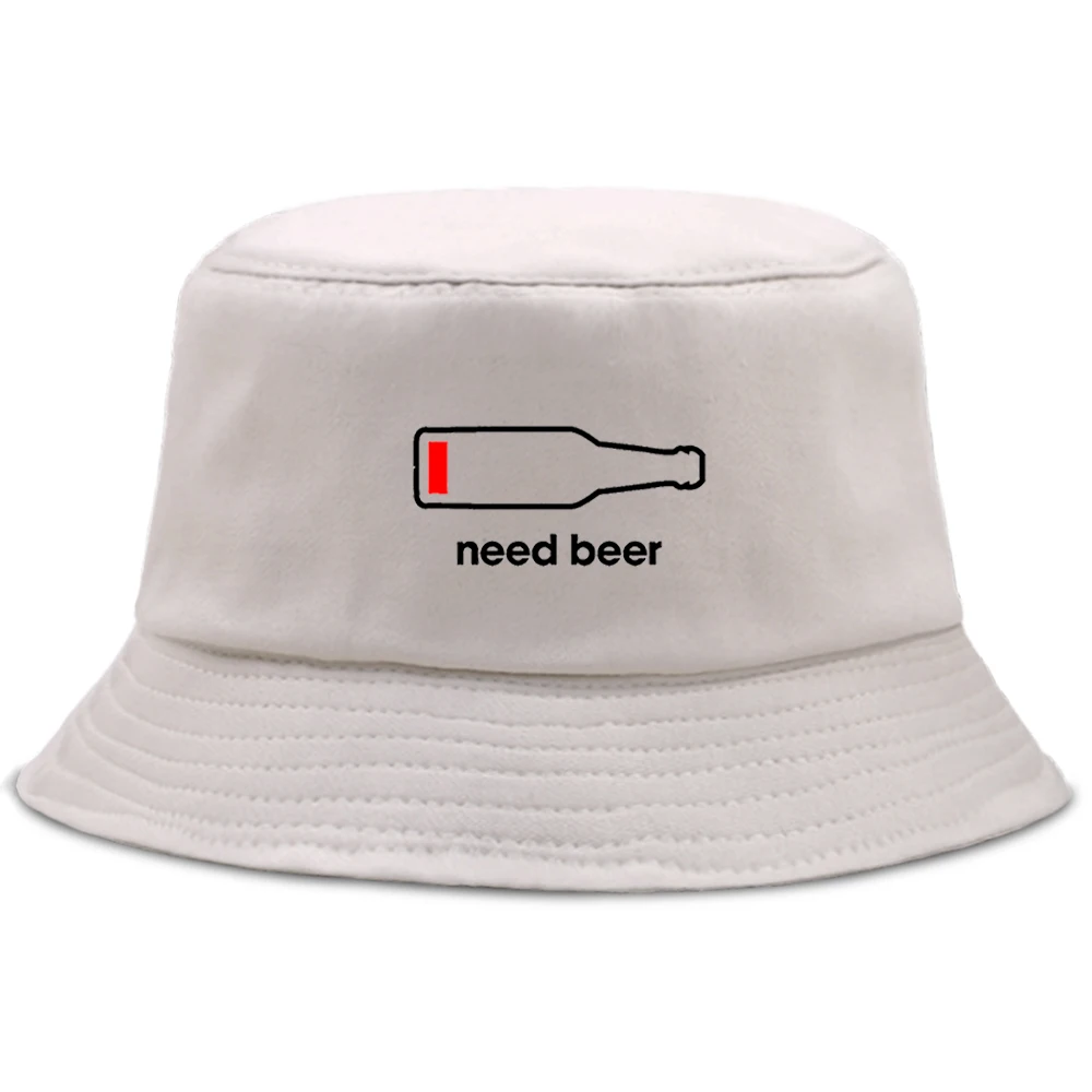 Beer Bottle Personalized Letter Printing Bucket Hat Men Fashion Beach Sun Women'S Fisherman Cap Hip Hop Fishing Women Bob Hats