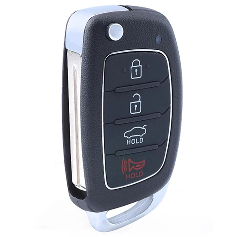 KEYECU 4 Buttons 95430-C1210 TQ8-RKE-4F25 For Hyundai Sonata 2017 2018 2019 Flip Car Key 4D60 Chip 433MHz Remote Fob