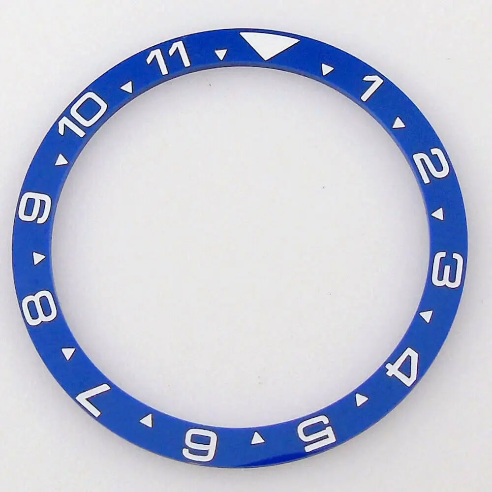 38mm*31.5mm Flat Watch Bezel Insert Ceramic/Alloy Bezel Ring For SKX007 SKX009 12 Hours Black/Blue/Green/Red Wristwatch Parts