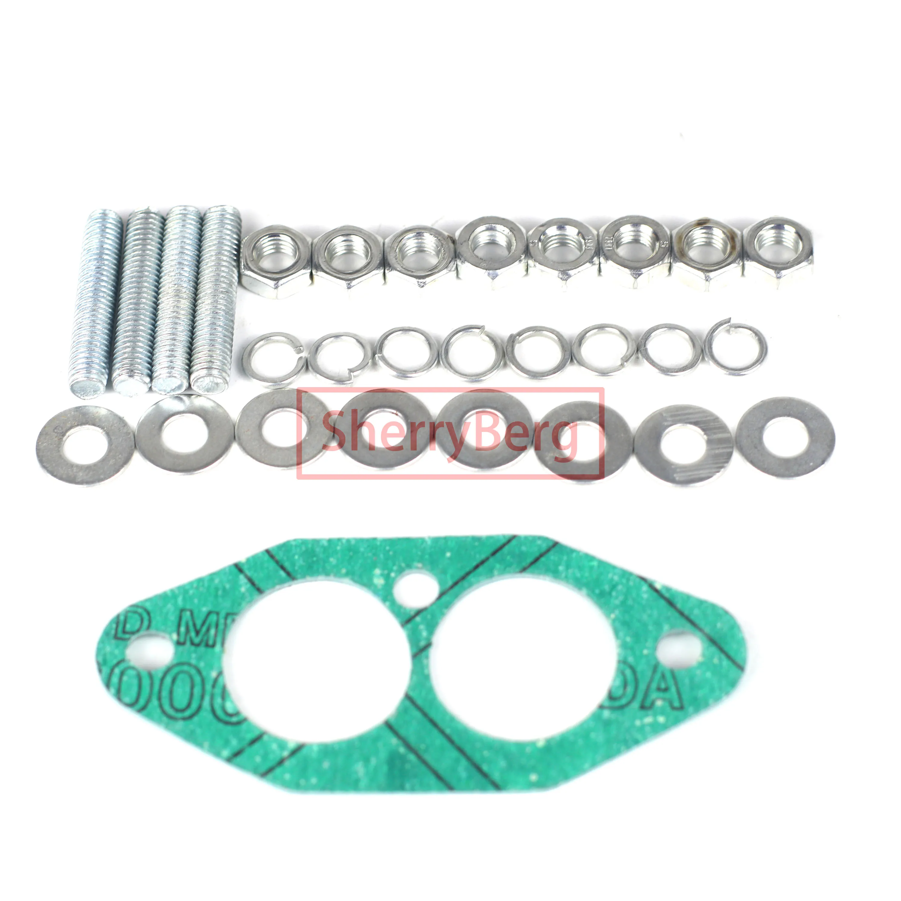 SherryBerg Manifold Kit for VW TYPE 3 WEBER IDF DELLORTO DRLA EMPI HPMX SHORT ALUMINUM INTAKE MANIFOLD for 40 44 45 48MM Carb T3