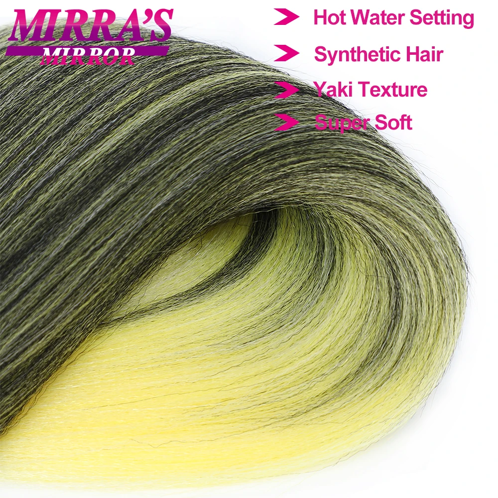 Mirra 'S Mirror Afro Jumbo Braids Hair Extensions 26นิ้วสังเคราะห์ Pre ยืดผมสำหรับ Braids Professional กล่อง Braid