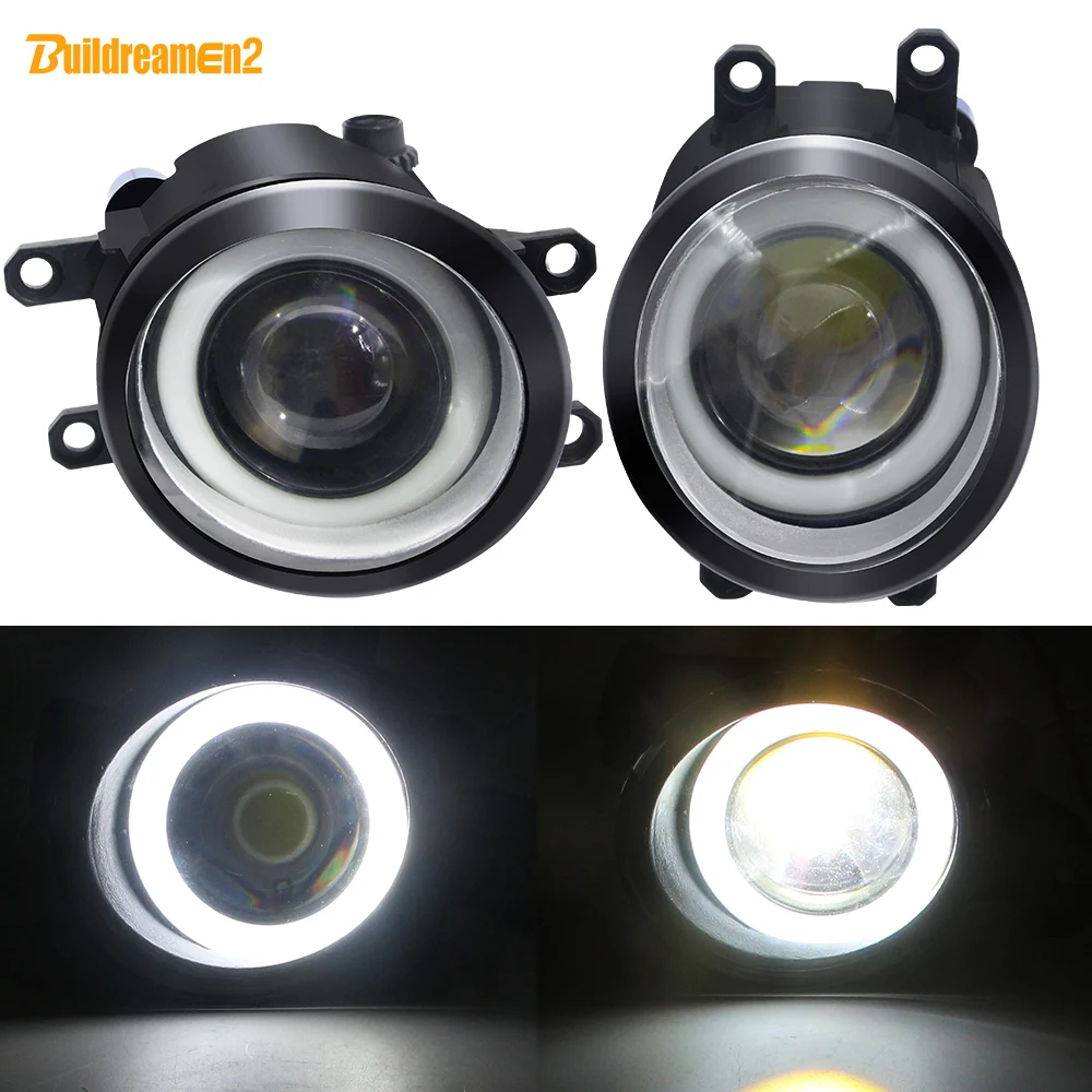 2 X LED Angel Eye Fog Light Car Front Fog Lamp 12V For Toyota Land Cruiser Prado Corolla Prius Verso Avensis Estima Allion Aygo