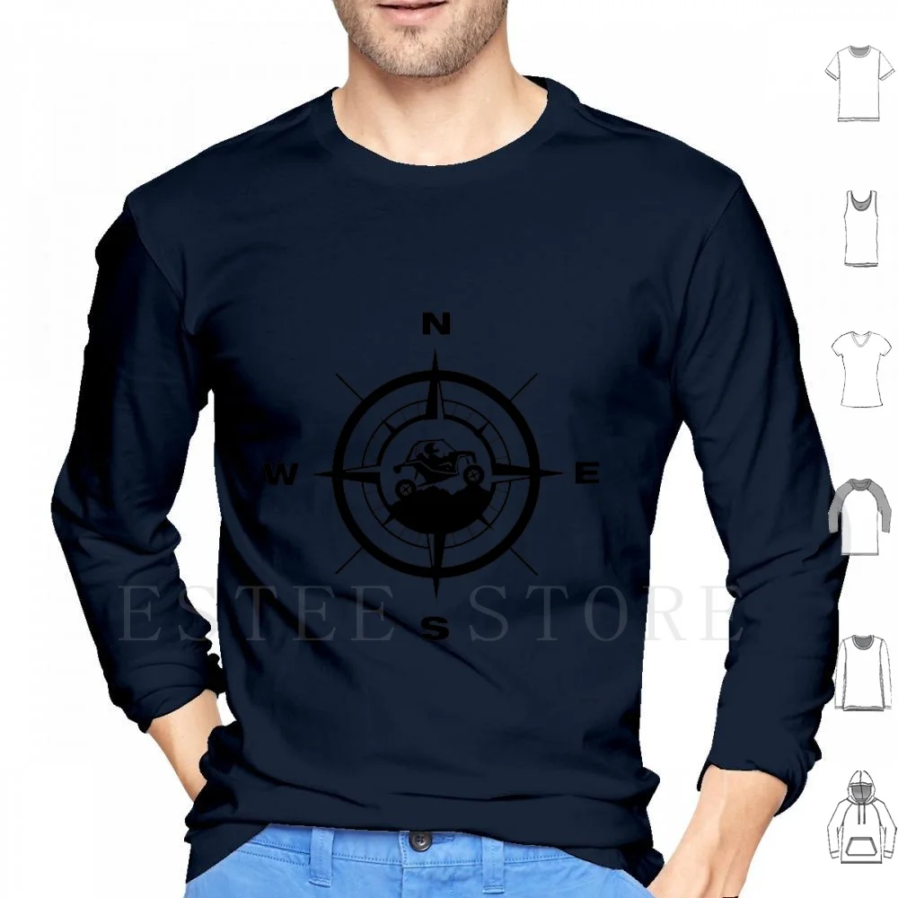 Rzr Sxs Utv Compass Mountains Adventure Hoodies Rzr Sxs Utv Buggy Ride Mountain Compass Adventure