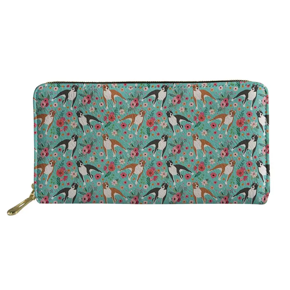 Verde floral padrão longo carteiras com zíper saco do telefone titular do cartão para senhoras bolsa de embreagem bolsas carteira notecase 2019