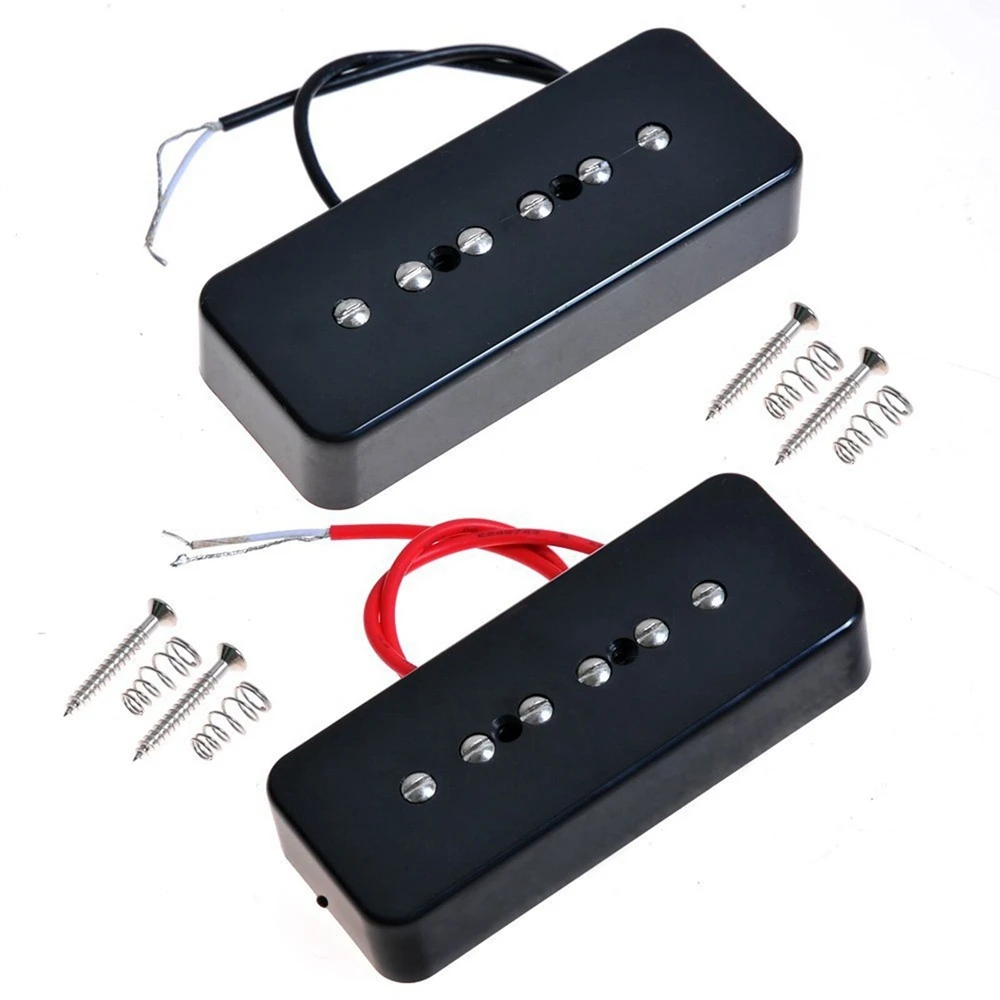 1 set Guitar Pickups P-90 Soapbar Single Coil Pickups Bridge & Neck for EPI LP Electric Guitar