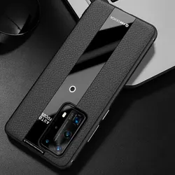 P40 Luxury Litchi Veins Silicone Phone Case For Huawei P40 Pro Plus Ultra-thin Painting TPU Cover Coque For P30 P20 P 40 Pro +