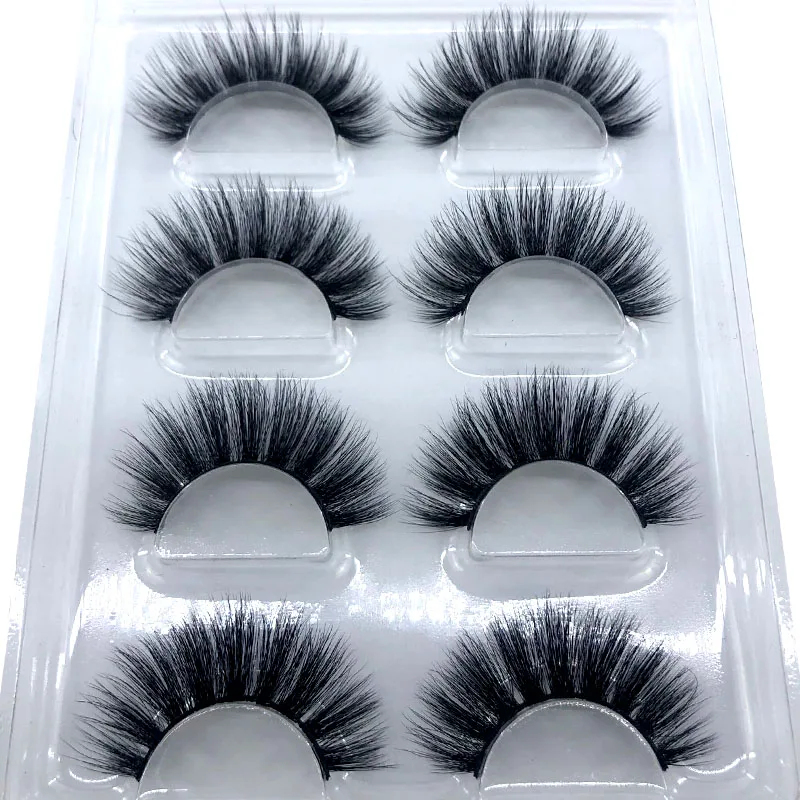 Neue 6 Paar 10–25 mm künstliche Wimpern, 100 % Nerzwimpern, Nerzwimpern, natürliche dramatische Volumenwimpernverlängerung, falsche Wimpern – Detail 5
