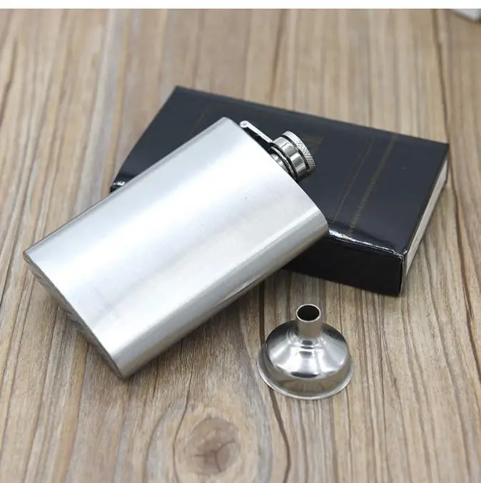 

100pcs 4oz Hip Flasks Liquor Whisky Flask Alcohol Cap Funnel Drinkware Bottle Stainless Steel SN3848