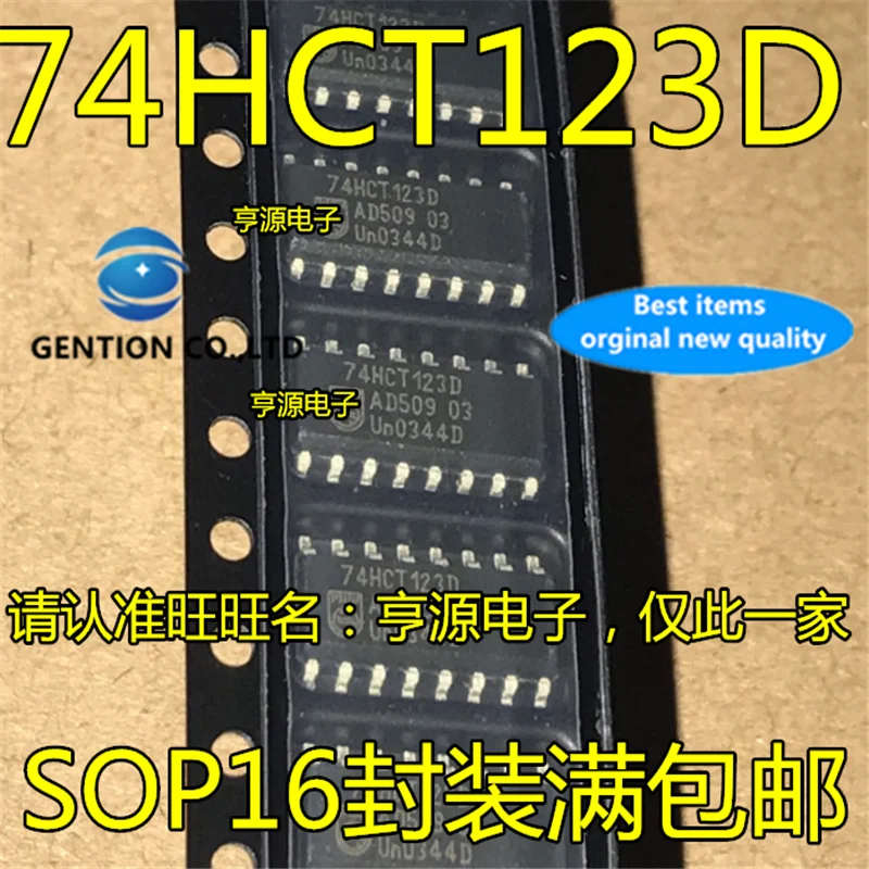 50Pcs  74HCT123 74HCT123D SOP16 Logic multi frequency oscillator chip in stock  100% new and original