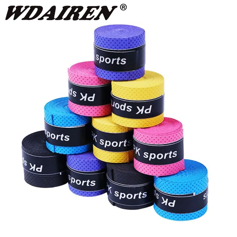 1 sztuk wędka rączka rakietki owijania pas pochłaniania pas odchudzający Anti-z taśmą antypoślizgową Badminton tenis rakieta Grip akcesoria sportowe