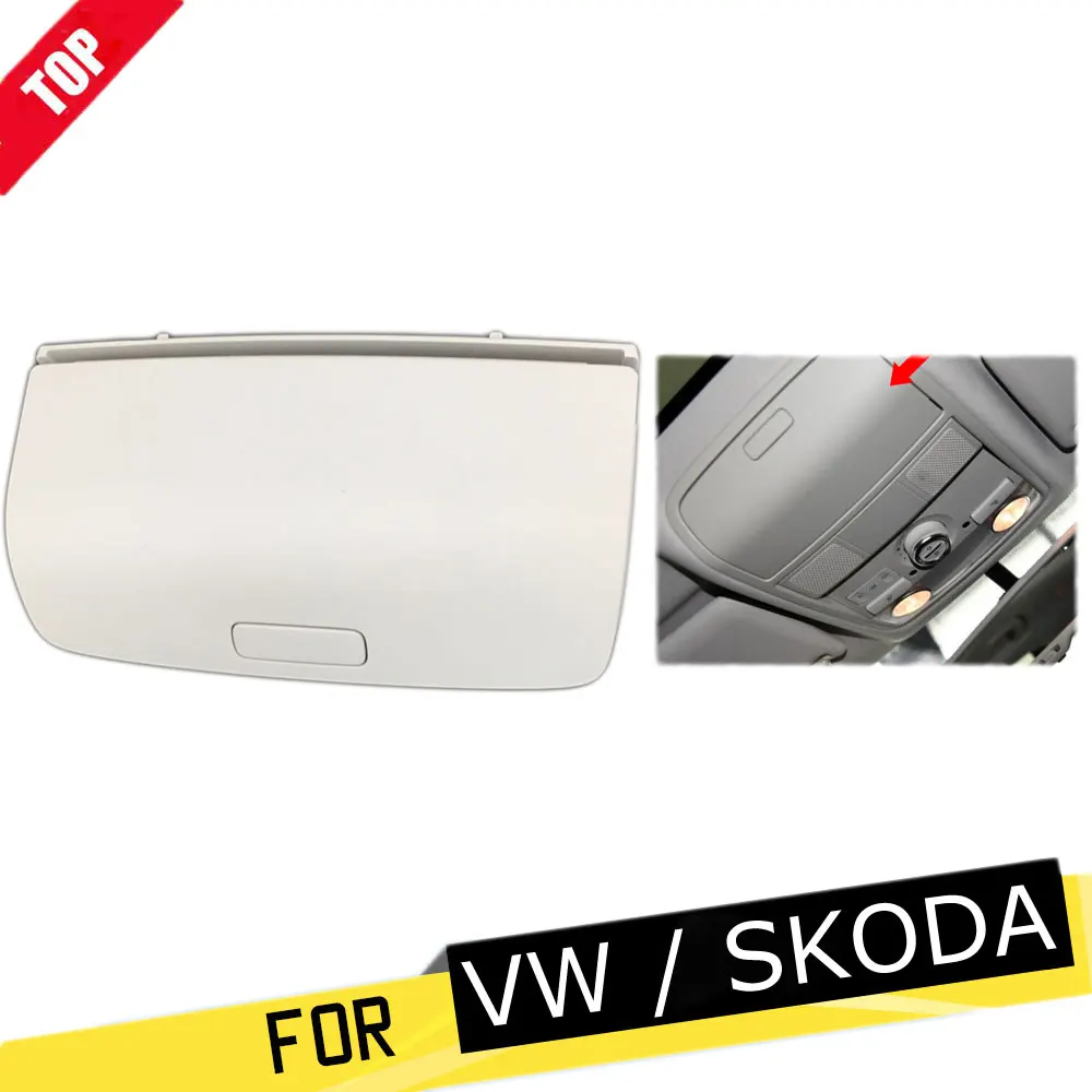 

For VW Golf MK5 MK6 Tiguan CC Skoda Jetta MK5 Passat B6 Yeti Superb Car Inner Roof Sunglasses Glasses Storage Box Case Holder