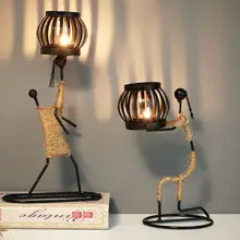 Nordic Metal Candle Holder Sculpture #4